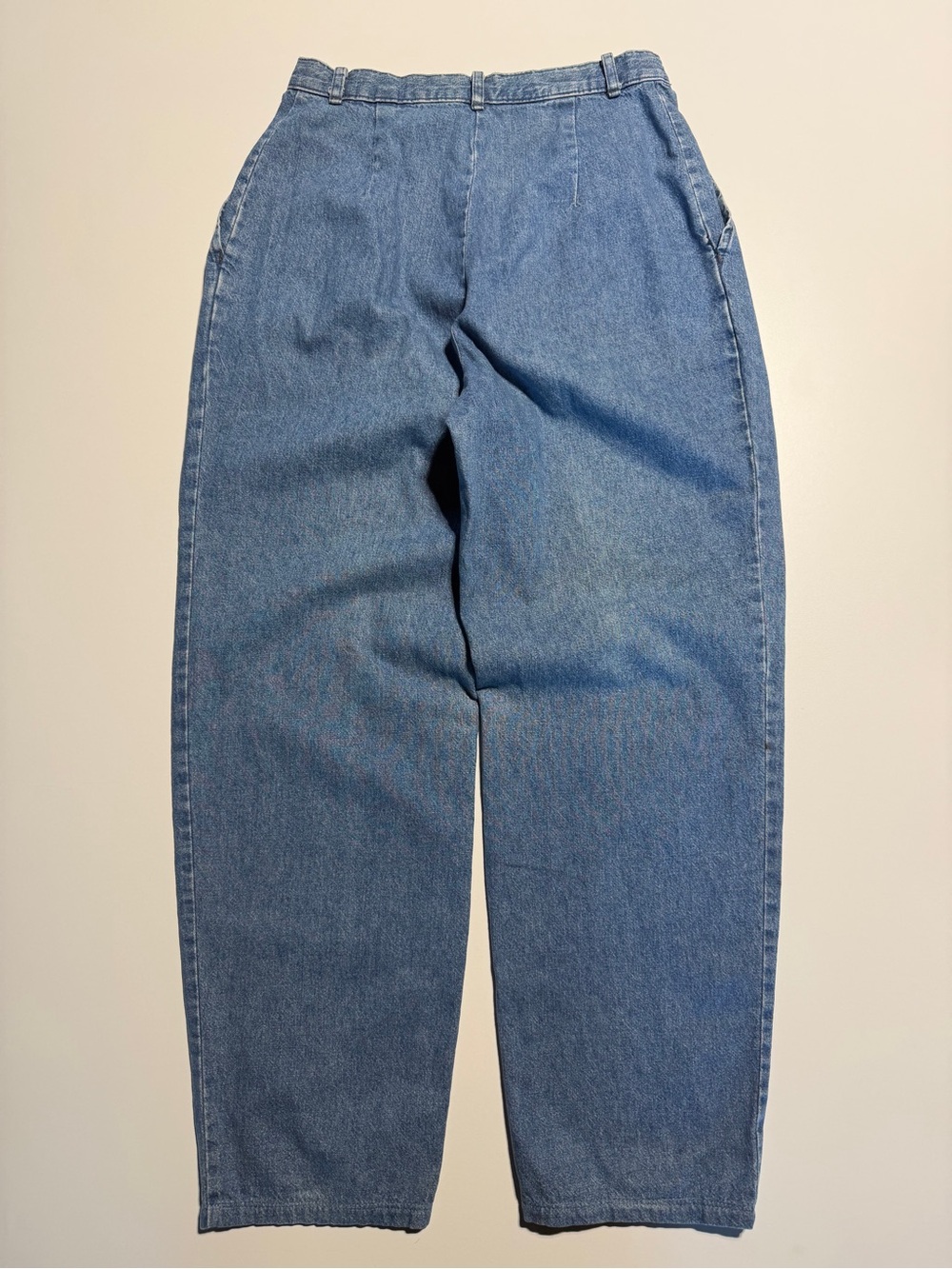 Vintage Levi’s Sportswear Pleated Denim Trousers Womens US10 W28 Light Wash - Picture 2 of 9